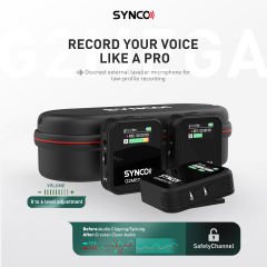 Synco G2(A2) Mega 2 Kişilik Kablosuz Yaka Mikrofonu