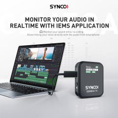 Synco G2(A2) Mega 2 Kişilik Kablosuz Yaka Mikrofonu