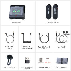 Synco G3 Pro Dijital Kablosuz Kayıt Mikrofonu