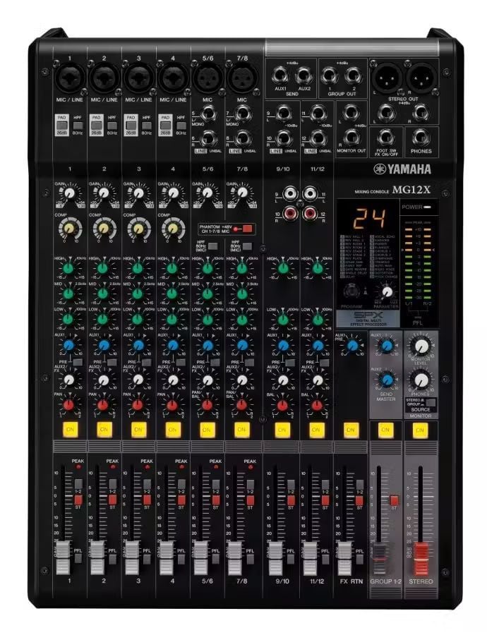 Yamaha MG12X CV 12 Kanal Deck Mikser