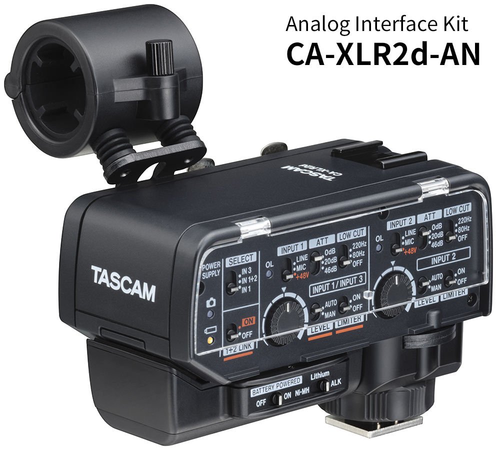 Tascam CA-XLR2D-AN DSRL Kameralar İçin XLR Mikrofon Adaptörü (Analog)
