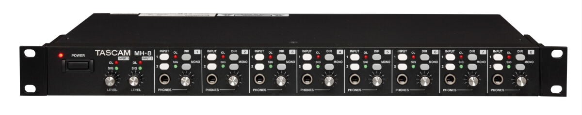 Tascam MH 8 8 Kanal Profesyonel Kulaklık Amfisi