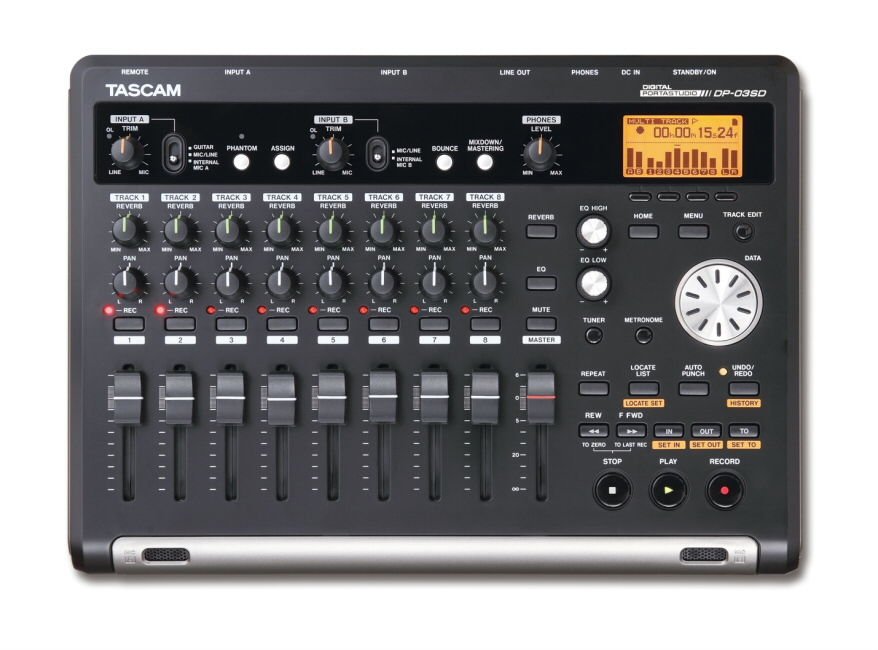 Tascam DP-03SD 8 Kanal Fader Kontrollü Dijital Portastudio