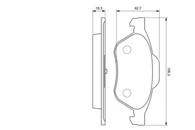 Renault Laguna 3 1.6 2007-2016 Bosch Ön Balata NETPAR23215