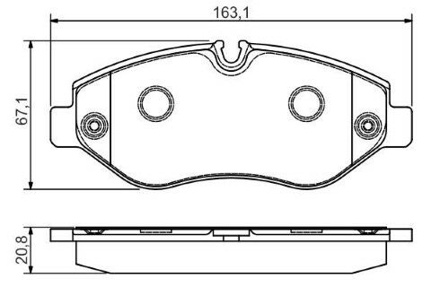 Mercedes Sprinter 315 CDI 2.1 2006-2015 Bosch Ön Balata 29192