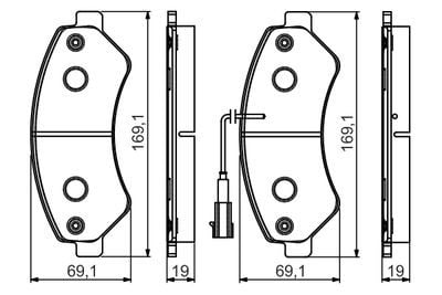 Fiat Ducato 130 MJ 2.3 2011-2014 Bosch Ön Balata NETPAR22022