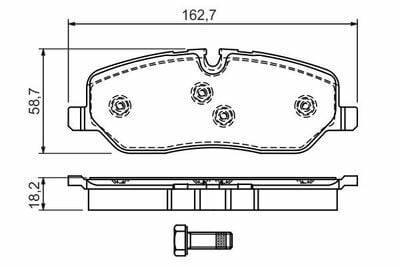 Land Rover Range Rover Sport 4.4 2005-2009 Bosch Ön Balata