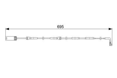 BMW 3 E90 320d 2.0 2005-2011 Bosch Ön Balata Fişi 695mm