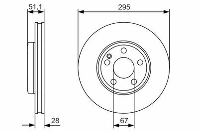 Mercedes B Serisi (246) B160 1.6 2015-2018 Bosch Ön Disk 295MM 2 Adet