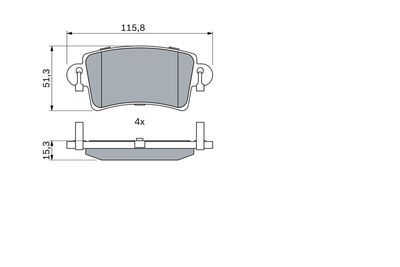 Renault Master 2 2.5dCi 2003-2010 Bosch Arka Balata 23669