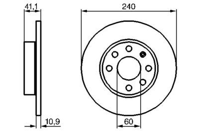 Opel Corsa C 1.2 2002-2006 Bosch Ön Disk 2 Adet