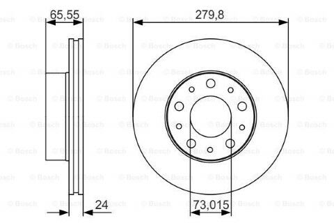 Citroen Jumper 2.0HDi 2015-2019 Bosch Ön Disk 280mm 2 Adet