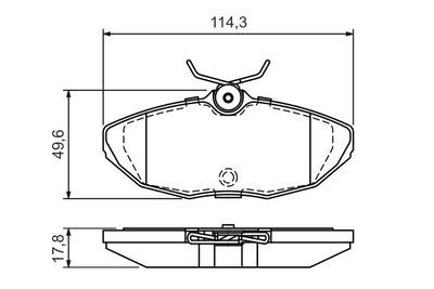 Jaguar S-Type 4.2 2001-2008 Bosch Arka Balata NETPAR23424