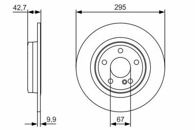 Mercedes CLA Serisi (117) CLA180CDI 1.5	 2013-2015 Bosch Arka Disk 295mm 2 Adet