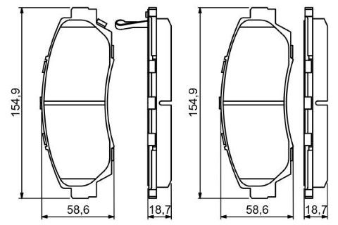 Honda CR-V 2.2CTDI 2005-2006 Bosch Ön Balata