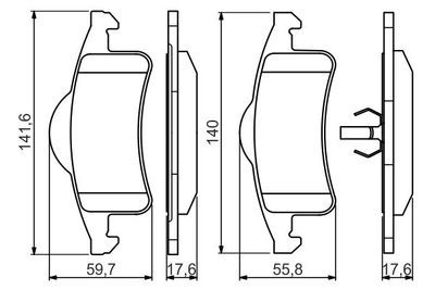 Jeep G. Cherokee (WG) 2.7CRD 2001-2004 Bosch Arka Balata NETPAR23338