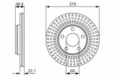 Volkswagen Passat 1.8 1996-2000 Bosch Ön Disk (279 mm) 2 Adet