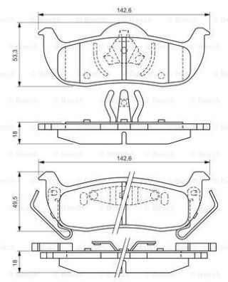 Jeep G. Cherokee (WH) 3.0CRD 2005-2011 Bosch Arka Balata WVA24259