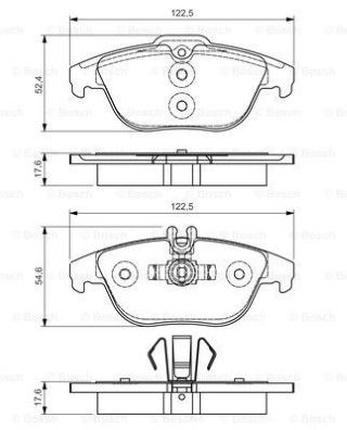 Mercedes C Serisi (204) C320CDI 3.0 2007-2009 Bosch Arka Balata