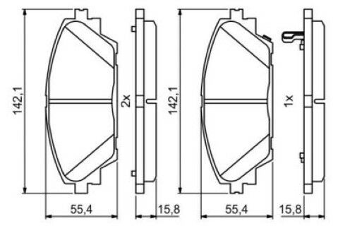 Mazda 3 1.6 2013-2019 Bosch Ön Balata
