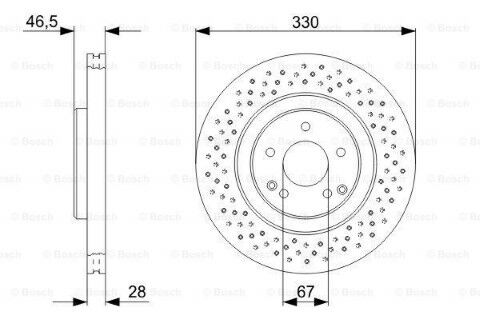 Mercedes C Serisi (203) C320 3.2 2000-2005 Bosch Ön Disk 2 Adet