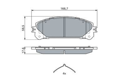 Toyota RAV4 2.0D4D 2012-2015 Bosch Ön Balata