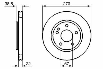 Mercedes Vaneo (414) 170 CDI 1.7 2002-2006 Bosch Ön Disk 2 Adet