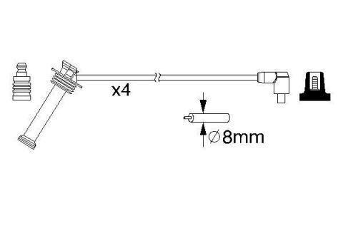 Ford C-Max 1.6 2007-2015 Bosch Buji Kablosu