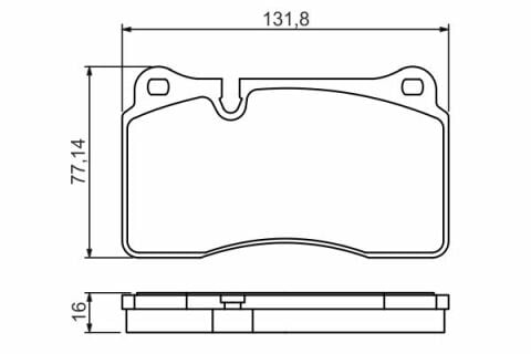 Volkswagen Touareg 3.2 2004-2006 Bosch Ön Balata NETPAR24098