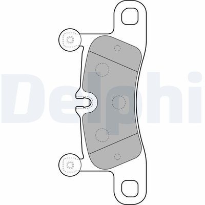 Porsche Cayenne 3.6 2007-2010 Delphi Arka Balata NETPAR24721