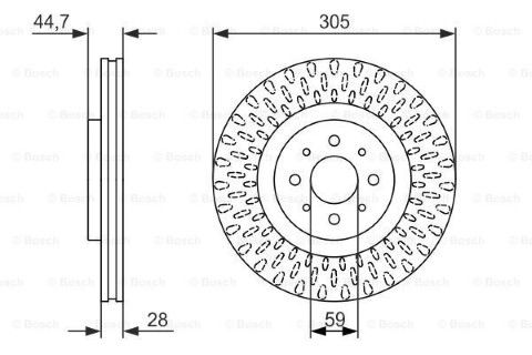 Alfa Romeo Mito 1.4TB 2008-2012 Bosch Ön Disk 2 Adet