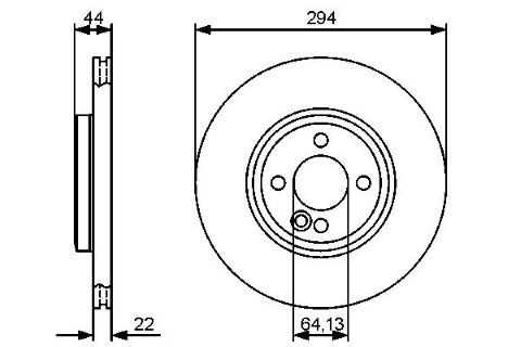 Mini Cooper S R53 1.6 2004-2006 Bosch Ön Disk 294mm 2 Adet