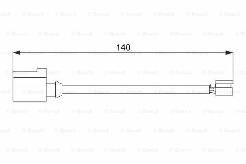Volkswagen Touareg 3.0TDI 2011-2018 Bosch Arka Balata Fişi 140mm
