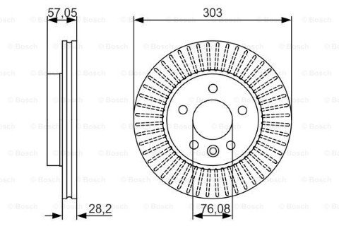 Volkswagen Amarok 2.0BiTDI 2010-2012 Bosch Ön Disk 2 Adet