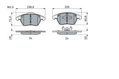 Volkswagen Beetle 1.2TSI 2011-2019 Bosch Ön Balata NETPARNET23589