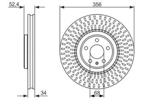 Audi A6 3.0TDI 2011-2018 Bosch Ön Disk 356mm 2 Adet