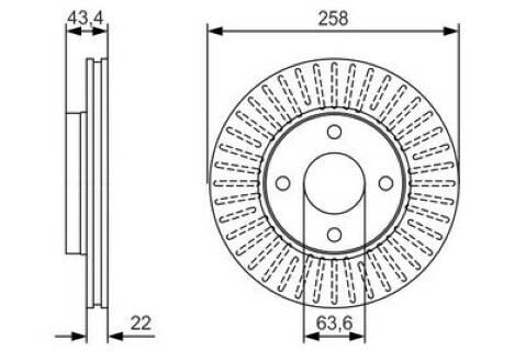 Ford Fusion 1.6 2002-2012 Bosch Ön Disk 2 Adet