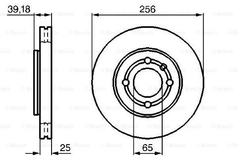 Volkswagen Polo 1.4 1999-2002 Bosch Arka Disk 2 Adet