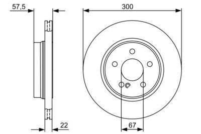 Mercedes C Serisi (204) C250CDI 2.1 2010-2014 Bosch Arka Disk 300mm 2 Adet