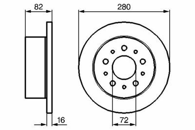 Citroen Jumper 2.2HDi 2002-2016 Bosch Arka Disk 280mm 2 Adet
