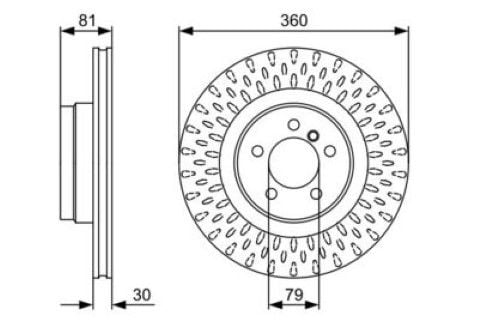 Land Rover Range Rover 3 3.6TDV8 2006-2010 Bosch Ön Disk 2 Adet