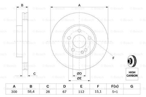 Mercedes Viano (639) CDI 2.2 2003-2014 Bosch Ön Disk 300mm 2 Adet