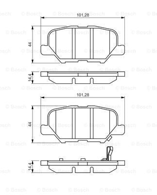 Mitsubishi Eclipse Cross 1.5MIVEC 2017-2021 Bosch Arka Balata NETPAR25688