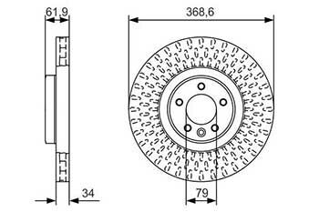 Land Rover Range Rover Sport 2.0Si4 2017-2021 Bosch Ön Disk 380mm 2 Adet