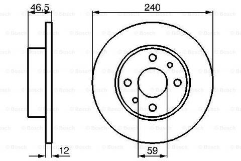 Fiat Siena 1.4 1997-2002 Bosch Ön Disk 2 Adet