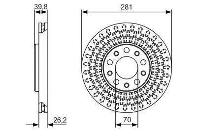 Fiat 500X 1.4 2014-2019 Bosch Ön Disk 281mm 2 Adet