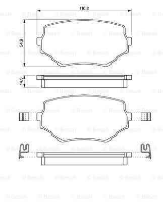 Suzuki Grand Vitara 2.0 1998-2005 Bosch Ön Balata WVA23314