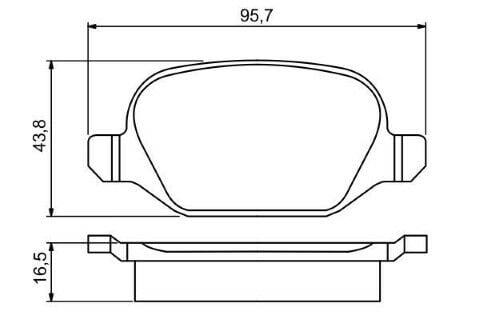 Alfa Romeo 147 1.9JTD 2000-2010 Bosch Arka Balata 23517