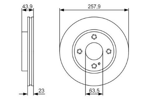 Ford Fiesta 1.25 2008-2017 Bosch Ön Disk 2 Adet
