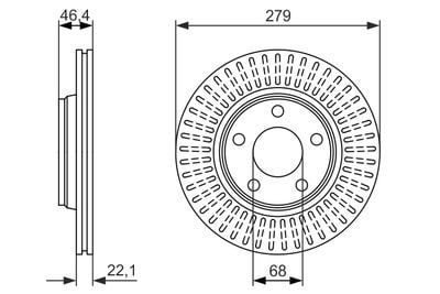 Volkswagen Passat 1.8T 1996-2000 Bosch Ön Disk (279 mm) 2 Adet